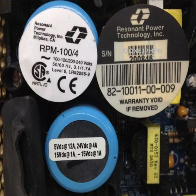 공진 5V12A 24V4A 15V1A -15V1A 전원공급장치 RPM-100/4 82-10011-00-009 거새 원본 PSU 것처럼 작동