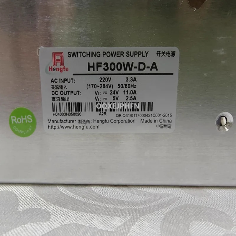 HENGFU 24V11A 5V2.5A 300W HF300W-D-A새 원본 전원공급장치