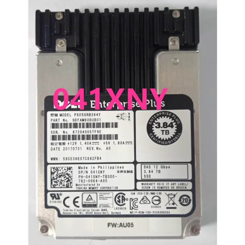 DELL오리지널 솔리드 스테이트 드라이브 SAS SSD 0R1ND2 MZ-ILT960A 041XNY 41XNY PX05SRB384Y 960GB 3.84TB 2.5 인치 거신