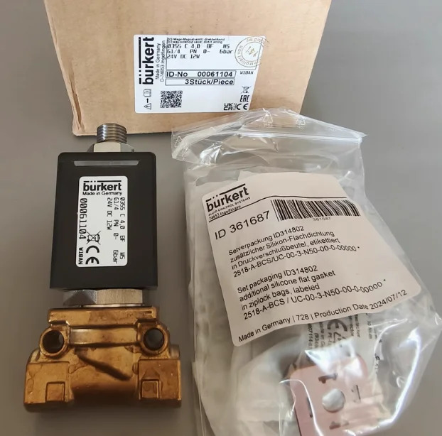 Burkert 직동형 솔레노이드 밸브 MS230V 61104