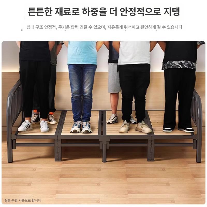 접이식 평상 폴딩 방부목 야외용 들마루 간이 캠핑 데크 펜션 프레임 피크닉 대청마루 - 상세 이미지 2