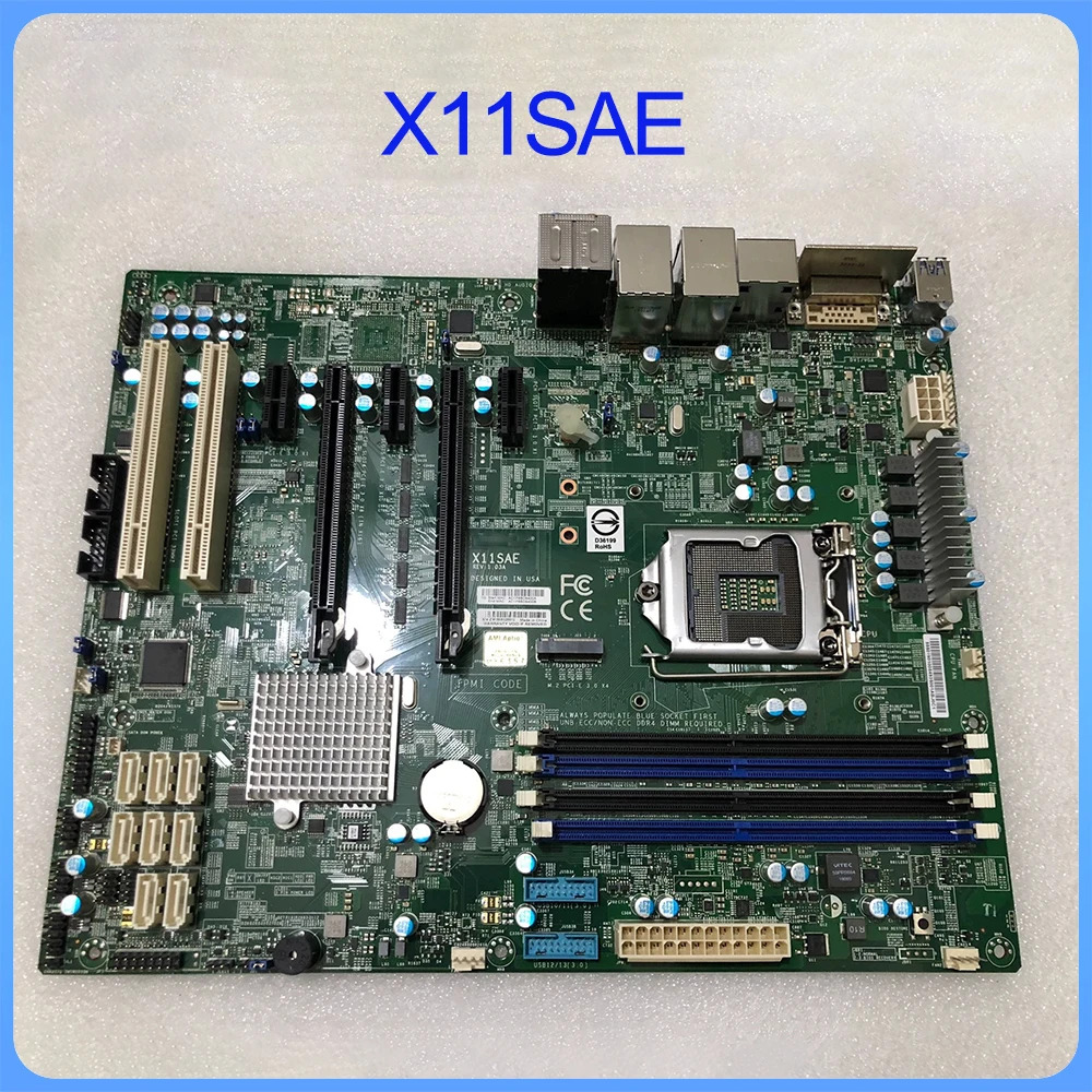 Supermicro 워크스테이션 마더보드 C236 LGA1151 칩셋X11SAE