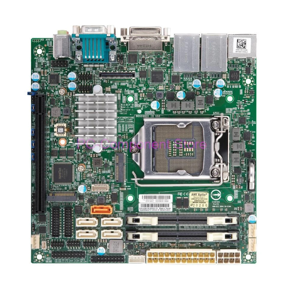 슈퍼마이크로 싱글 소켓 서버X11SCV-Q 서버 마더보드 Q370 8 세대 9 i9 i7 i5 i3 LGA-1151
