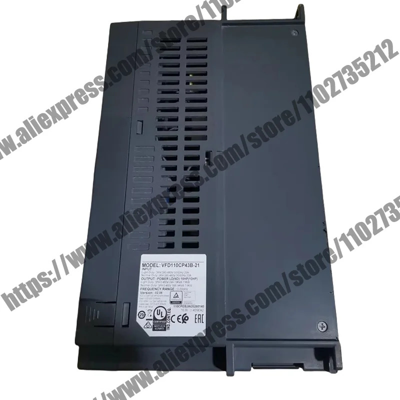 오리지널 VFD110CP43B-21 CP2000 인버터