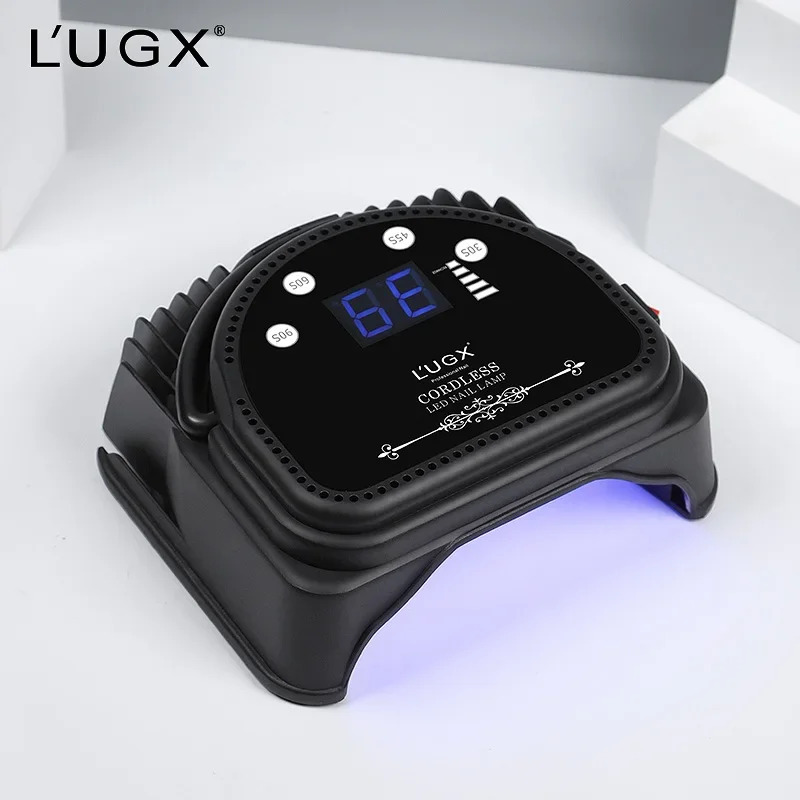 LUGX 무선 휴대충전식 UV LED 네일 램프 프로 드라이어 라이트 66W