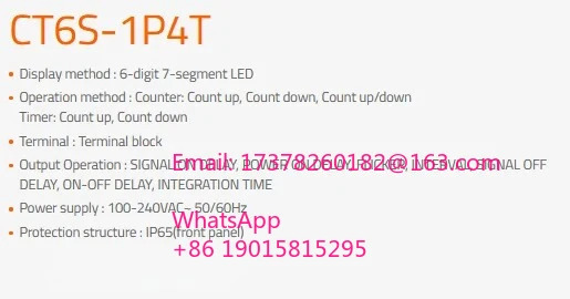 CT6S1P4T 또는 CT6S2P4T 오리지널 타이머 카운터