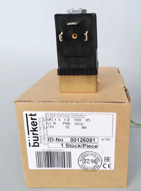 Burkert 소구경 솔레노이드 밸브 6013A 3.0 G1/8 24VDC 00126091 126091