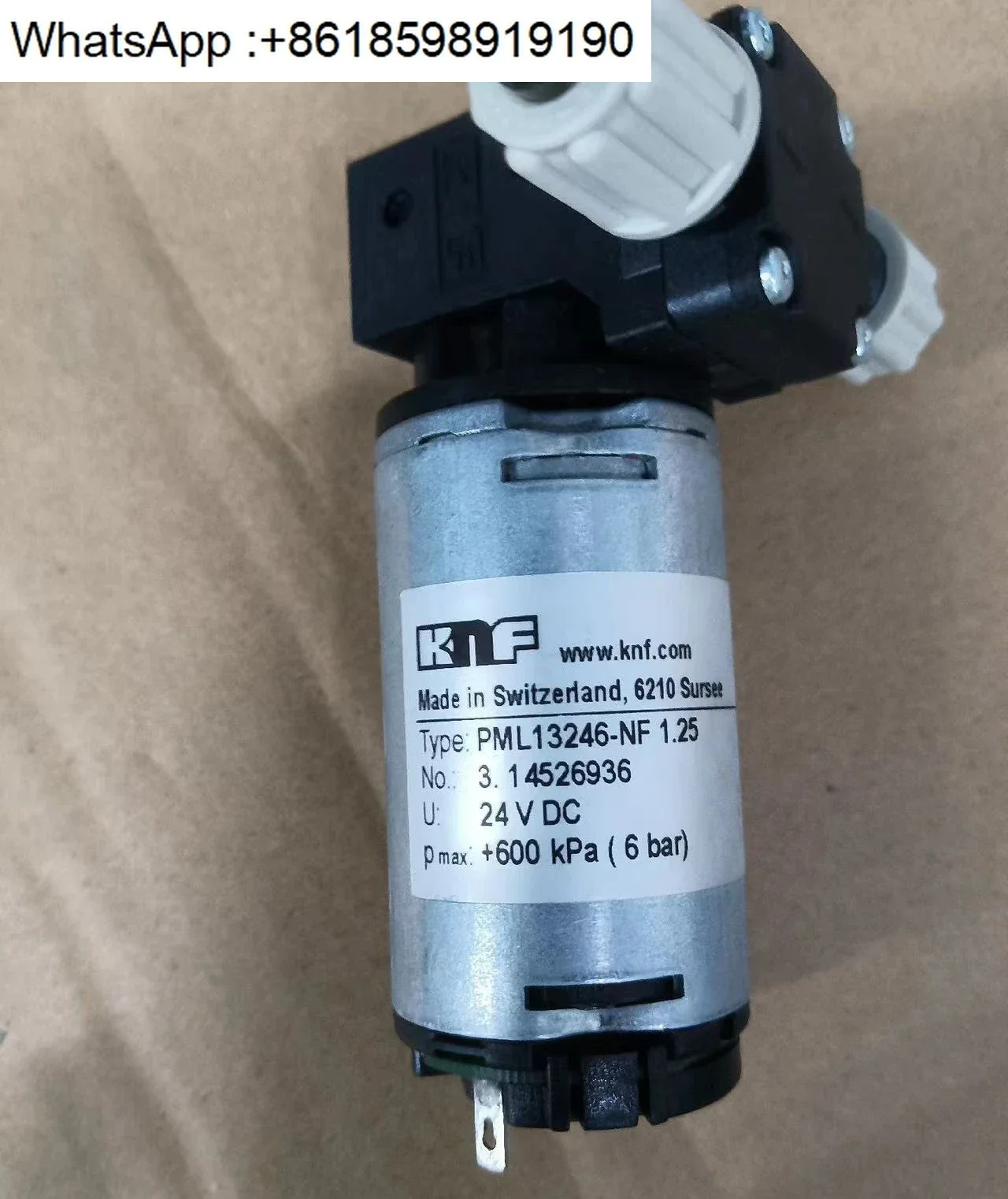 리퍼 오리지널 KNF NF1.25 24V 600kPa 400ml 다이어프램 펌프리퍼