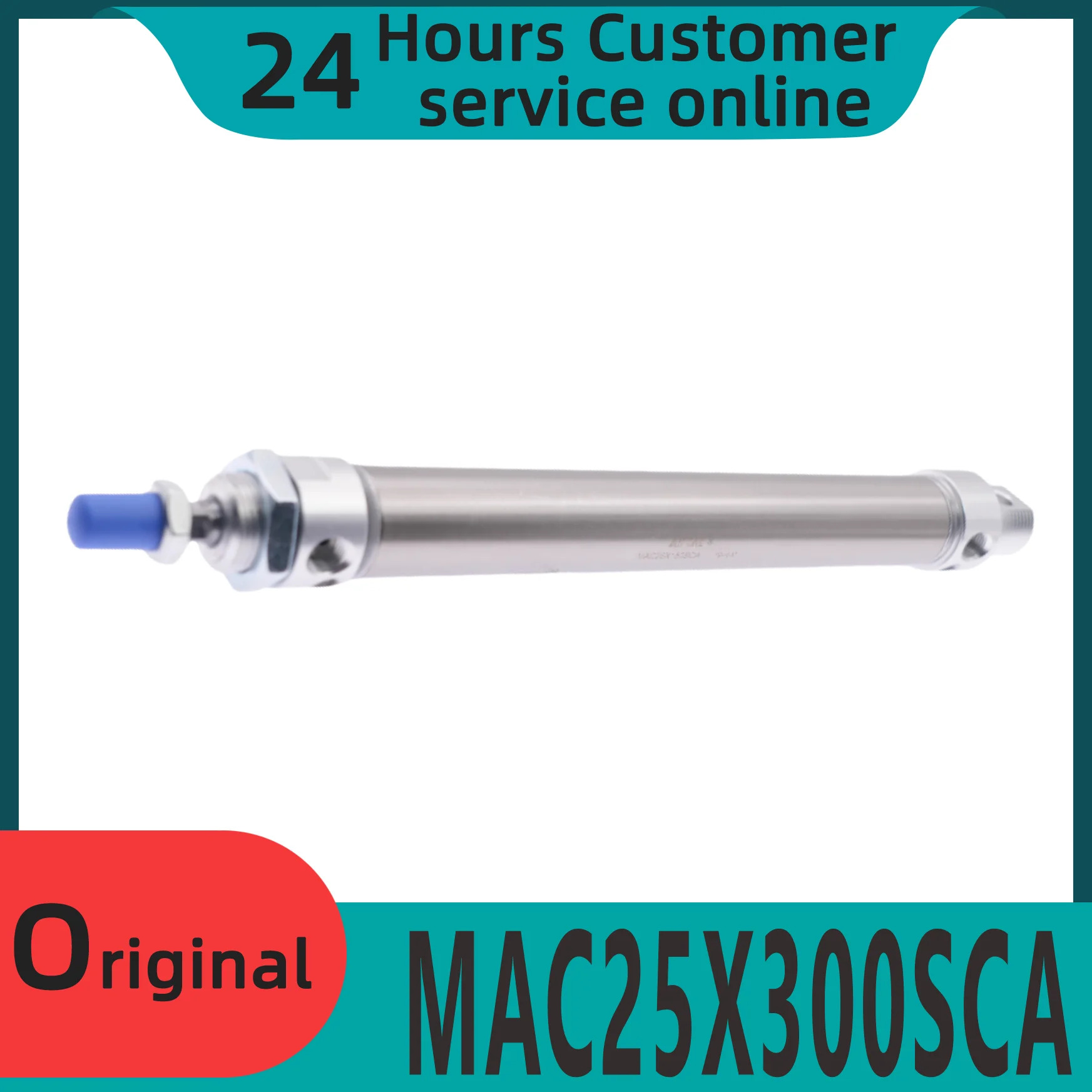 오리지널 버퍼링 스테인레스 스틸 미니 실린더 MAC25X300SCA MAC25X350SCA MAC25X400SCA MAC25X450SCA MAC25X500SCA 신