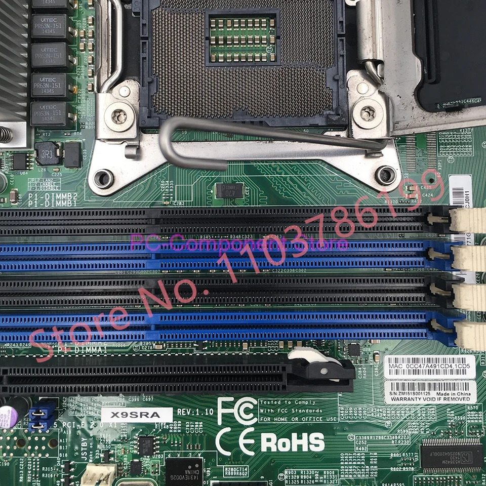 슈퍼마이크로 마더보드X9SRA LGA2011 E5-2600/1600 V1/V2 패밀리 2 세대 3 코어 i7 시리즈 ECC DDR3