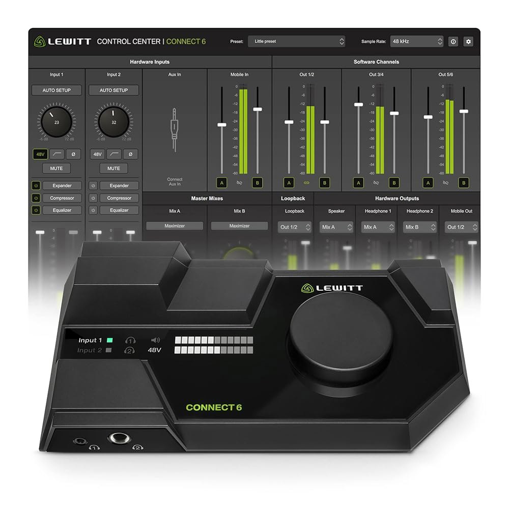 LEWITT Connect 6 DSP 기반 USB 인터페이스 - 상세 이미지 2