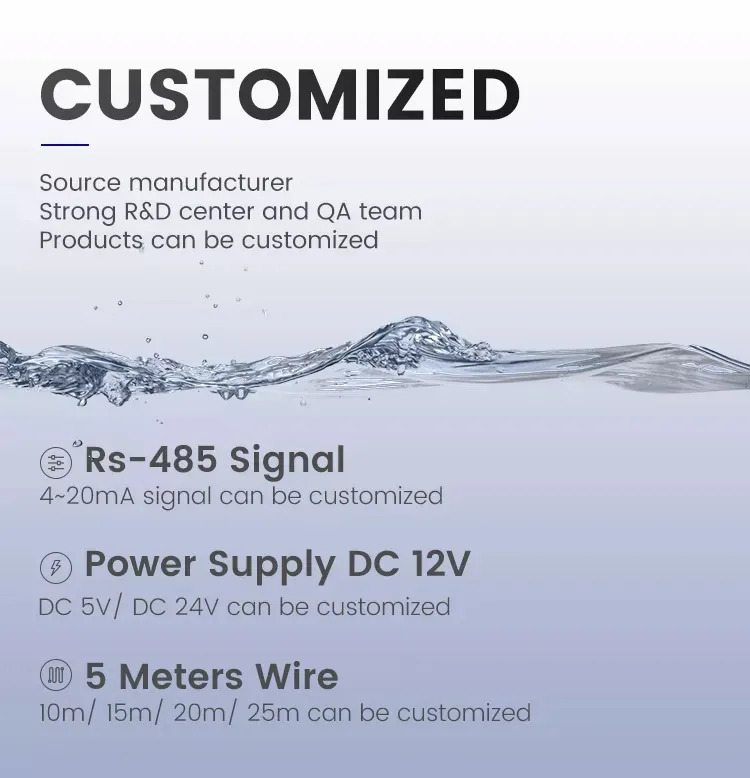 온라 TDS pH 프로브 수질 테스터 산업디지털 수경 재배 센서 4-20 ma rs485 0-14