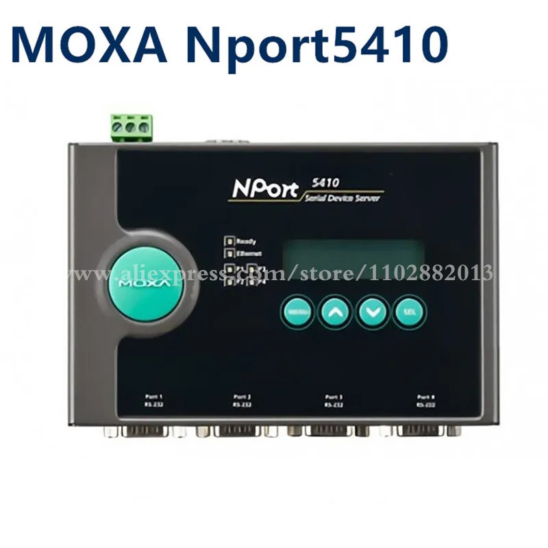 MOXA Nport 5410 오리지널 RS-232 4포트 산업직렬 포트 서버
