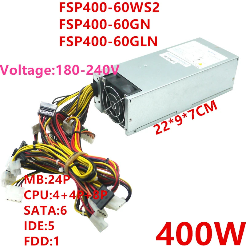 전원공급장치 FSP400-60WS2 FSP 2U PSU 400W 신