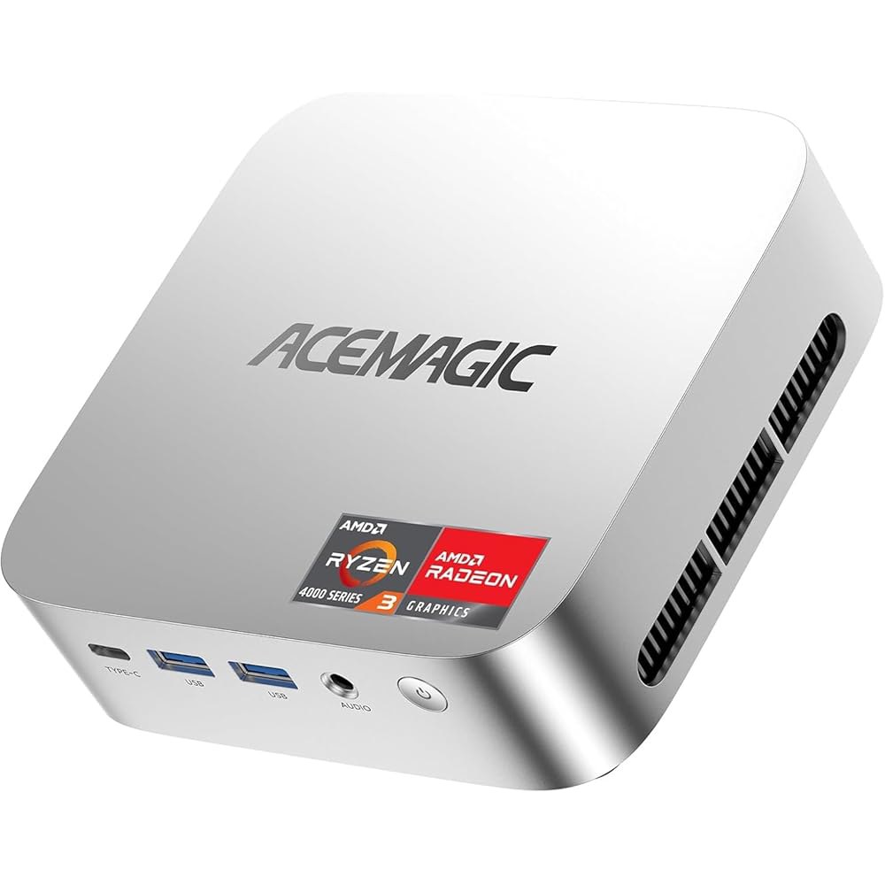 ACEMAGIC Kron K1 미니 PC AMD 데스크탑 Ryzen DDR4 256GB 가정/사무실/비즈니스 RJ45 SSD, RAM 트리플 디스플레이 스크린 BT4.2 컴퓨터용 - 상품 이미지