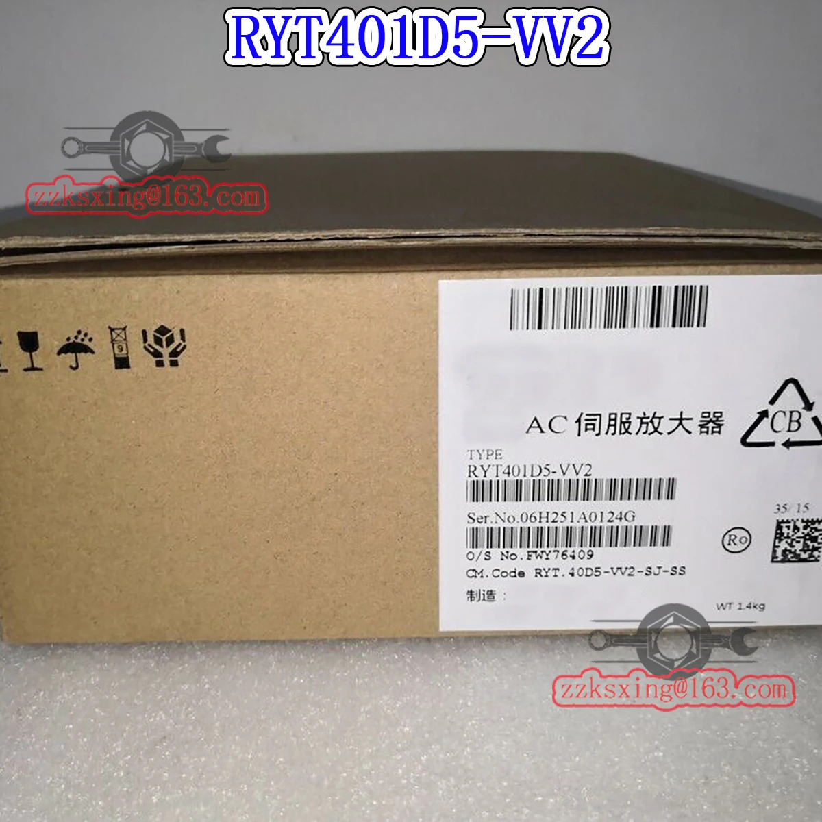 오리지널 AC 서보 드라이버 신 RYT401D5-VV2