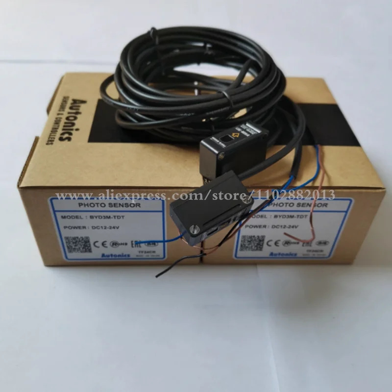 새 BYD30-DDT DDT-T DDT-U BYD50-DDT BYD100-DDT 소형 광전스위치 센서 케이블