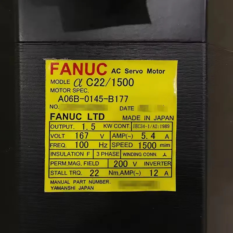 A06B-0145-B177 Fanuc AC 서보모터 12개월 A06B 0145 B177