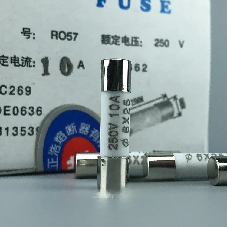 RO55 퓨즈 R055 세라믹 튜브 250V 5A 6A 8A 10A 13A 5X25mm