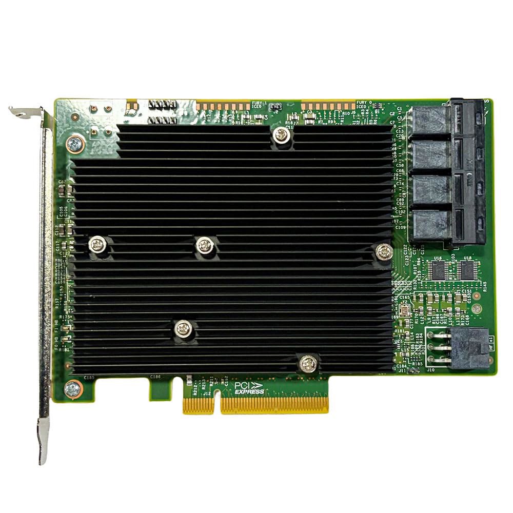 LSI 9300-16i IT 모드 PCIe SATA 확장 카드, 16포트 12Gbs 3.0 x 8, SAS 익스팬더 지원, HBA 컨트롤러 4X SFF-8643 내부, ZFS Tr - 상품 이미지