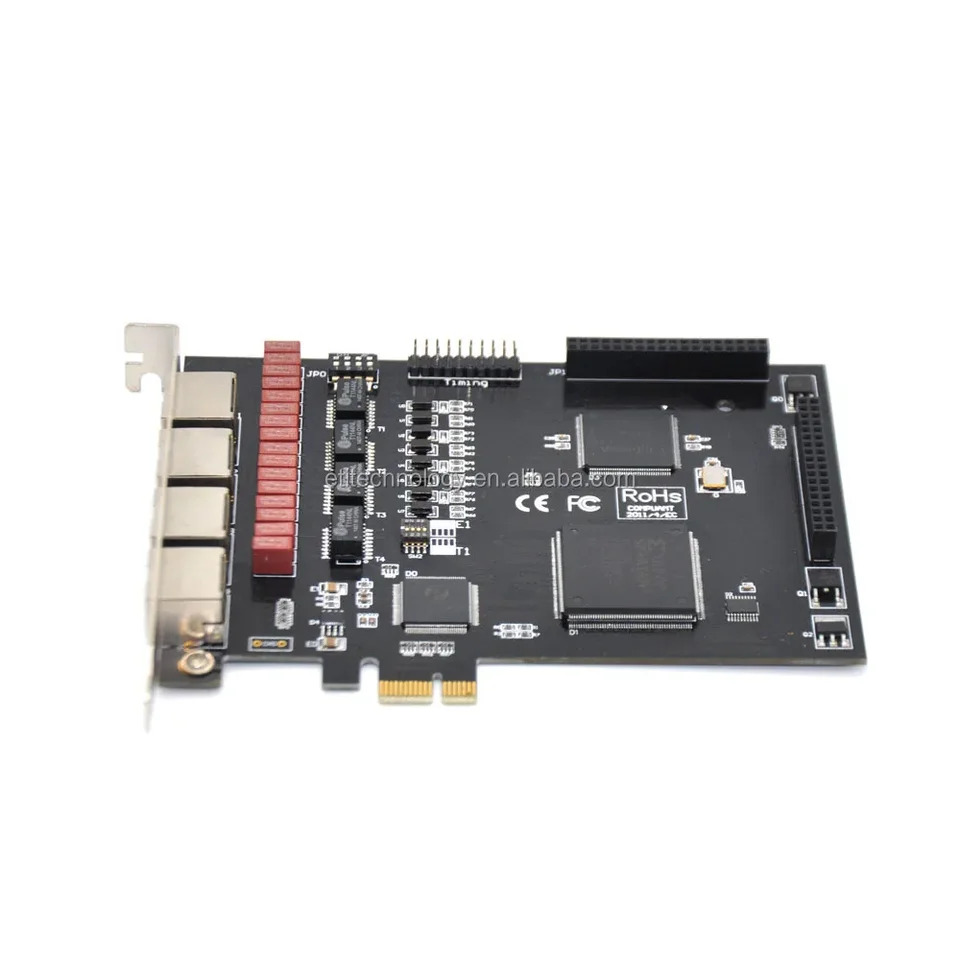 Asterisk 카드 4U 버전TE420E PCI-E 4 포트 E1 T1 J1 Digium