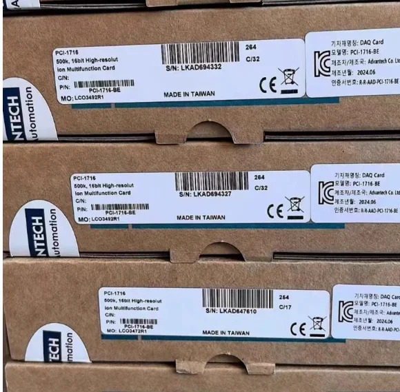 원산지 Advantech PCI-1716-BE 카드 16채널 아날로그 입력 고해상도 데이터 수집