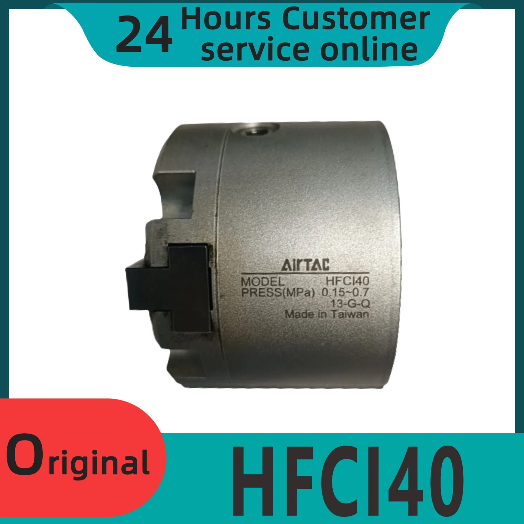 두 턱 공압 실린더 HFCI40 HFCI50 HFCI63 신