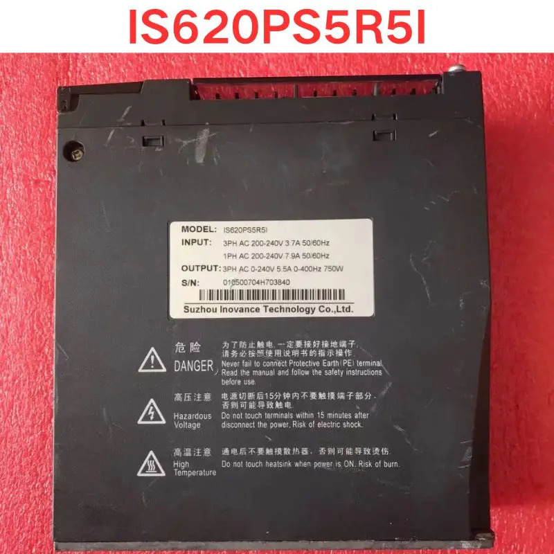 리퍼 Inovance 서보 드라이브 IS620PS5R5I 0.75KW 기능 OK