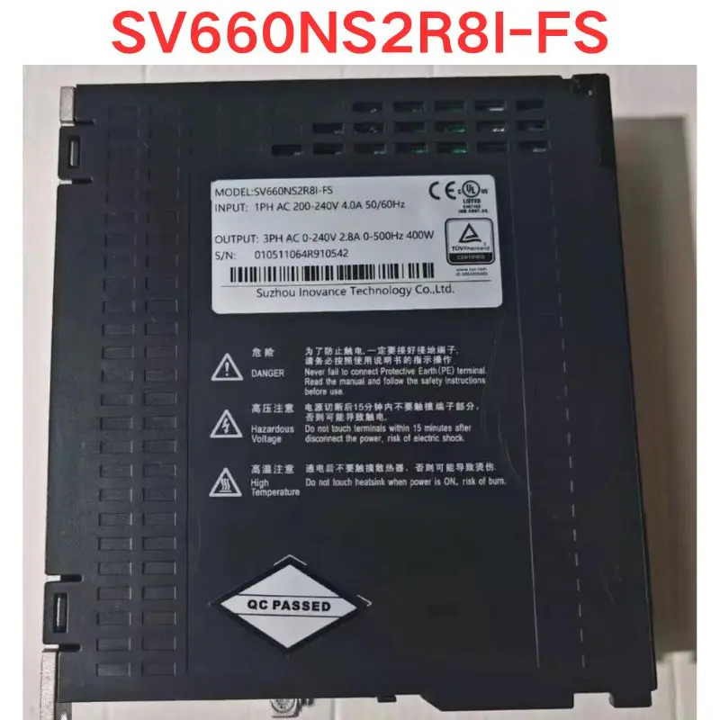 리퍼 Inovance 서보 드라이브 SV660NS2R8I-FS 0.4KW 기능 OK