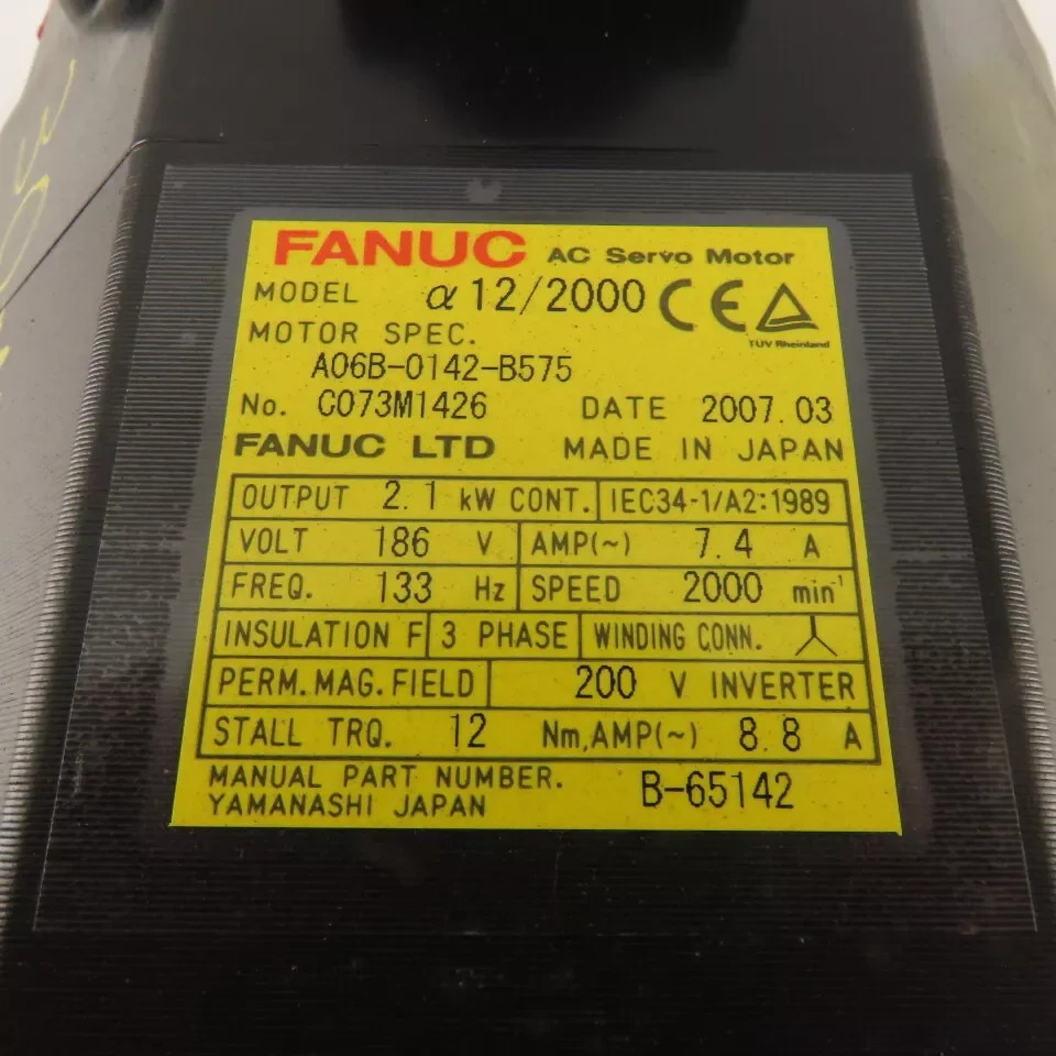 A06B-0142-B575 Fanuc 서보모터 Ok A06B 0142 B575 리퍼 완료