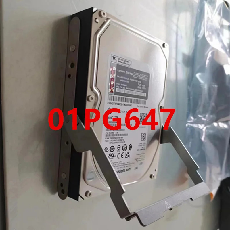Lenovo호환 DE2000 DE4000H 4TB SAS오리지널 하드 3.5 인치 7.2K 128MB 서버 HDD 01PG647 4XB7A14124 거신
