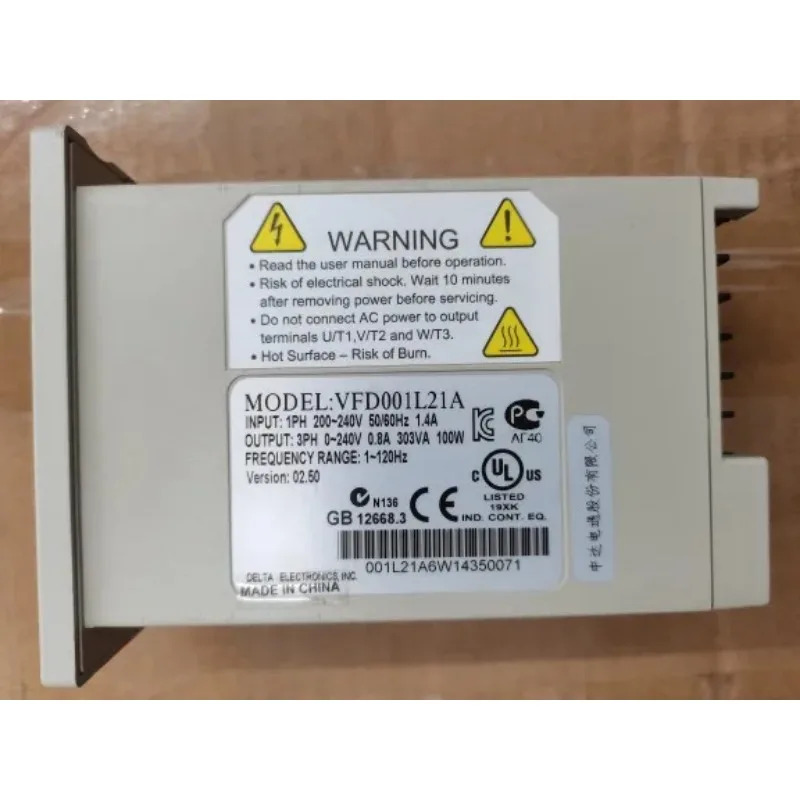 VFD-L VFD001L21A 100W 220V VFD001L 주파수 변환기