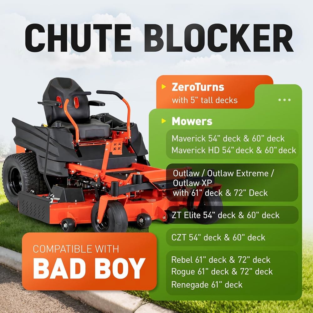 WUTIST Bad Boy Zero Turns, Mowers 슈트 HD, XP와 Elite, Renegade, Outlaw/Outlaw 블랙 ZT 블로커 Maverick/Maver - 상세 이미지 3
