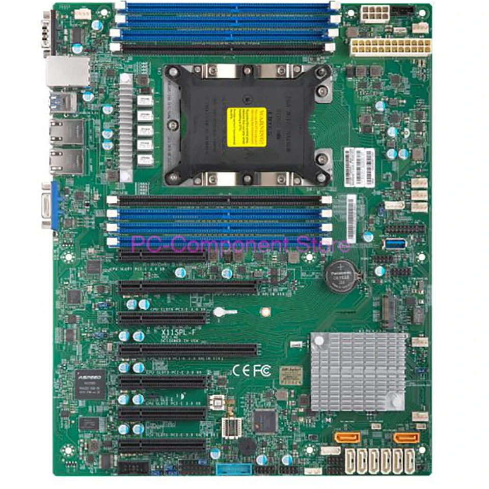 Supermicro 단일 채널 서버 C621 3647 듀얼 기가비트 이더넷 포트 M.2 IPMI X11SPL-F서버 마더보드