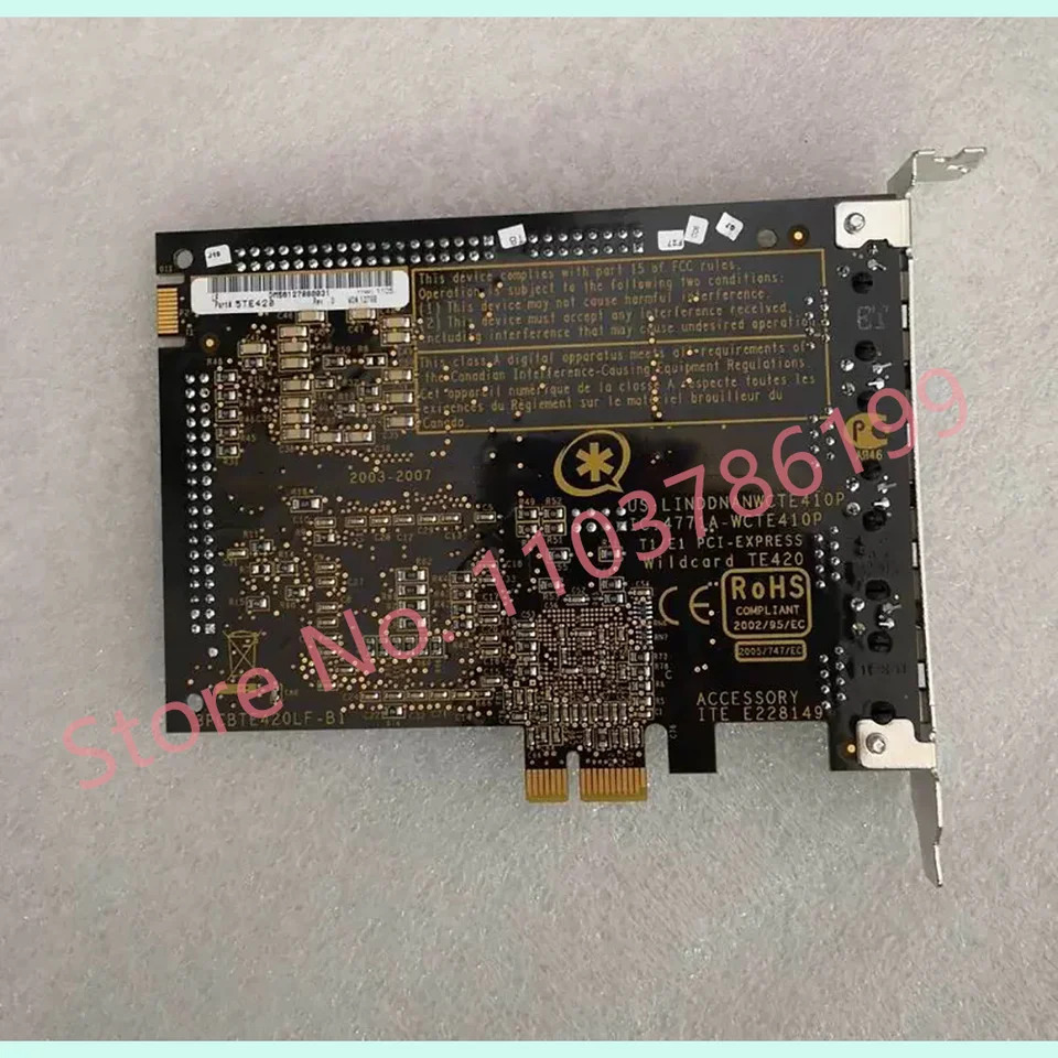 Asterisk Digium 음성 카드 TE420 PCIe x1