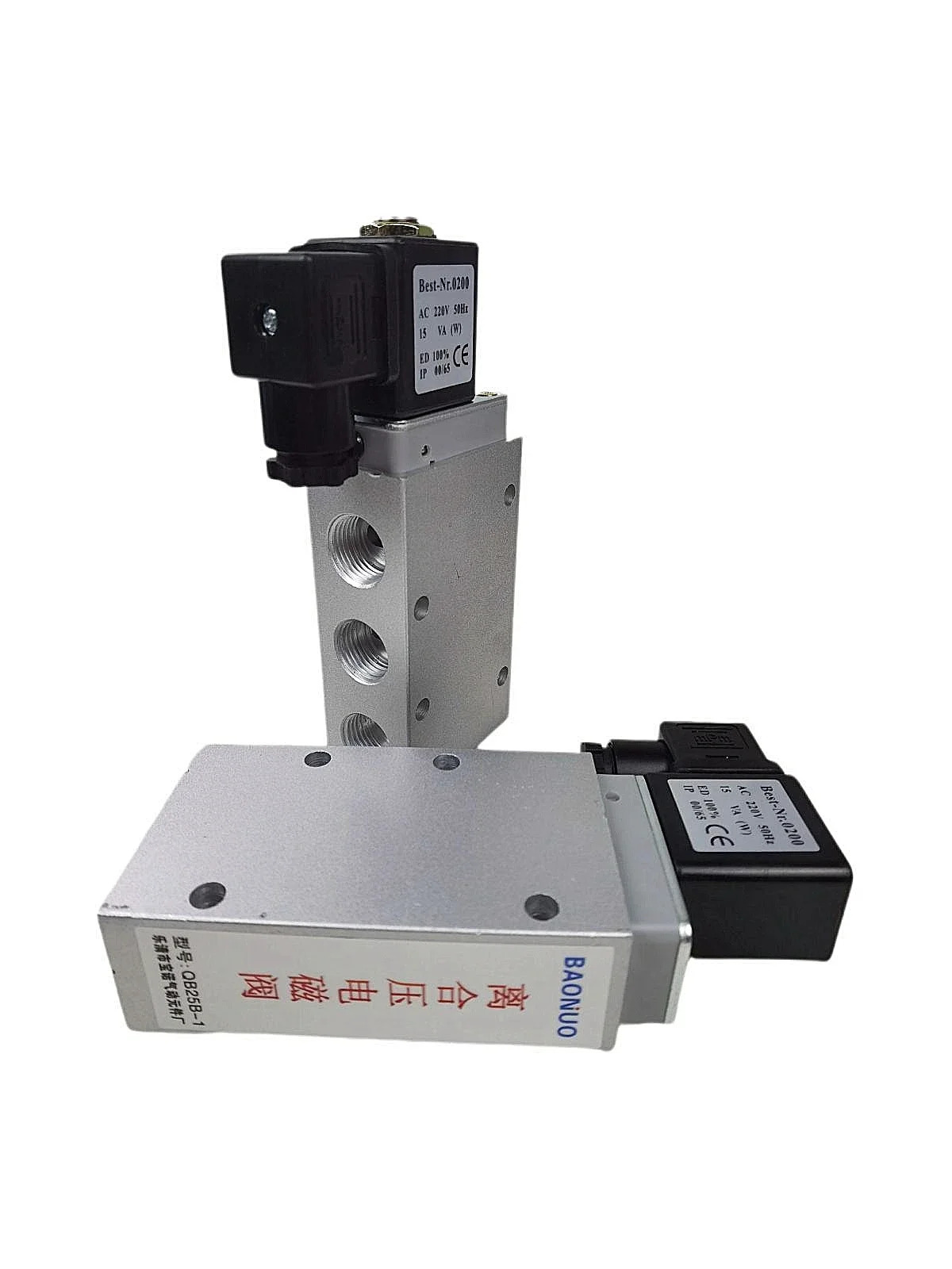 클러치 압력 솔레노이드 밸브 QB25B-1 플레이트 장착 AC220V 전기 제어 방향