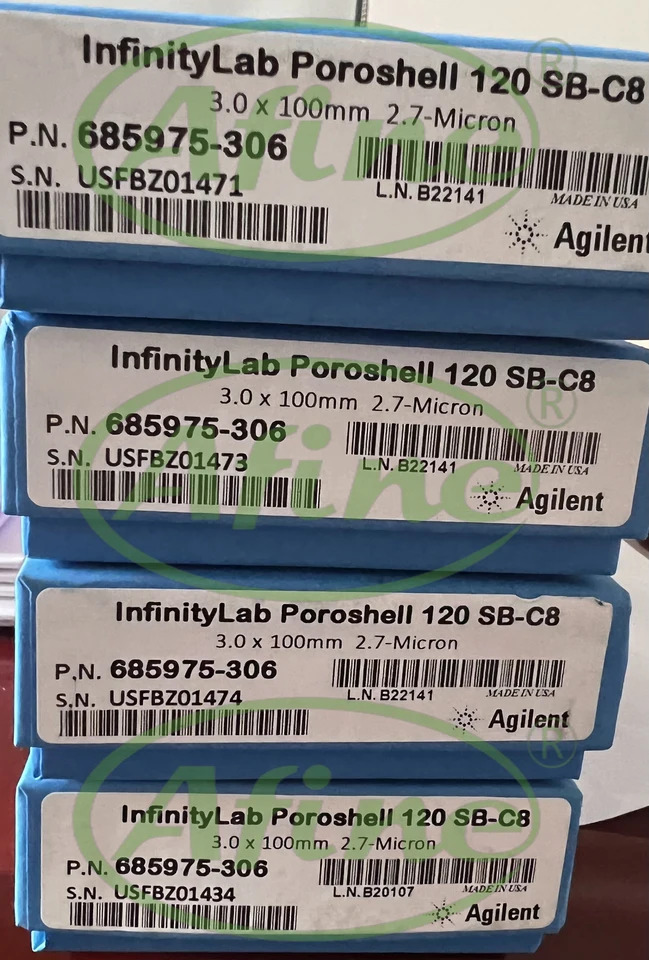 AFINE Agilent 크빈티지토그래피 컬럼 685975-306 InfinityLab Poroshell 120 SB-C8 3.0x100mm 2.7 m