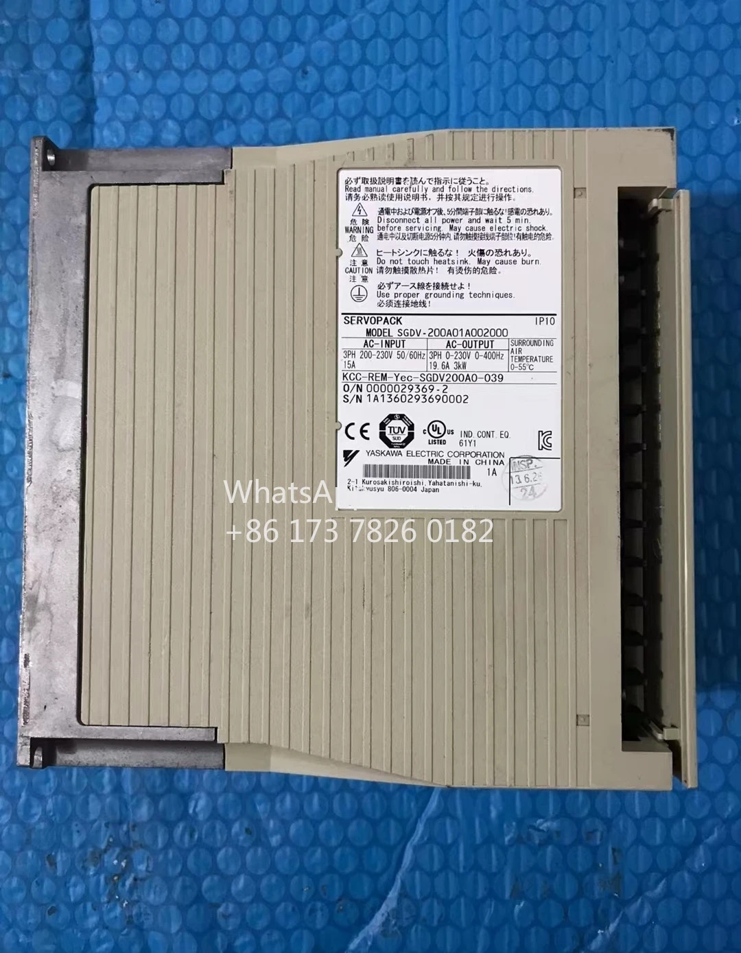 SGDV-200A01A 002000 리퍼 서보 드라이브 3kW 기능 OK