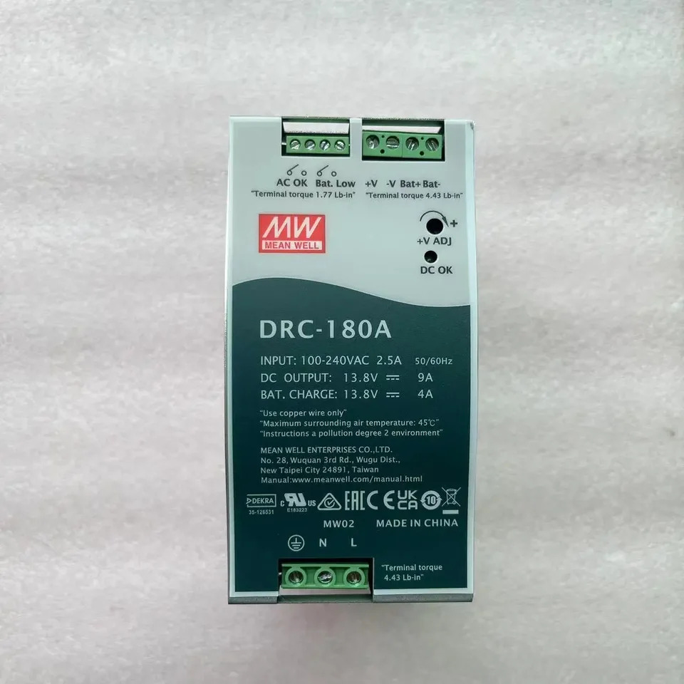 Mingwei 스위칭 전원공급장치 보안 DIN UPS 기능 이출력 DRC-180A 180B 180W