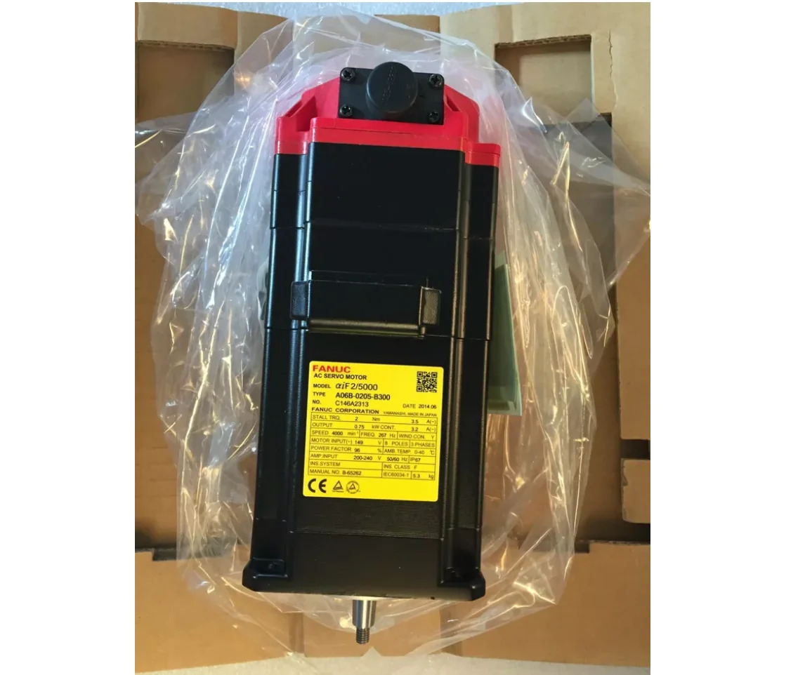 A06B-0205-B300 CNC 기계Fanuc AC 서보모터 12개월 A06B 0205 B300