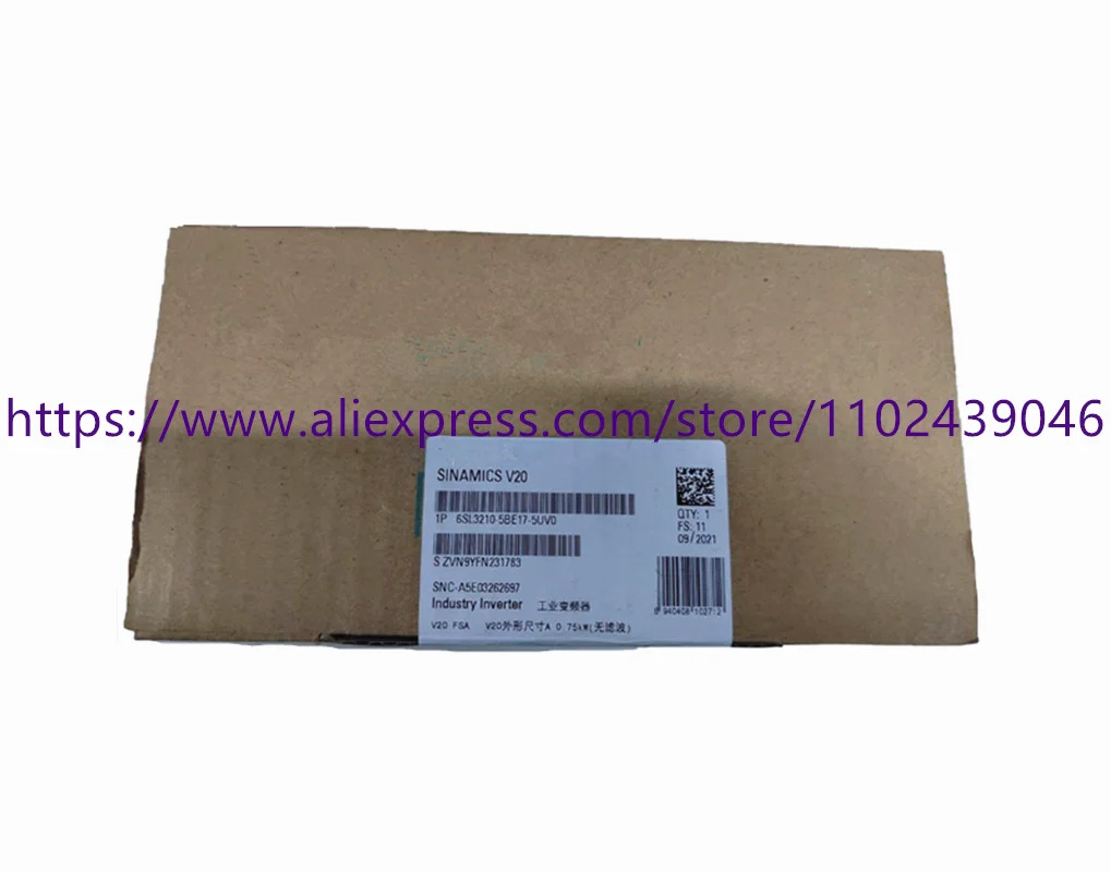 오리지널 포장 6SL3210-5BE17-5UV0 신