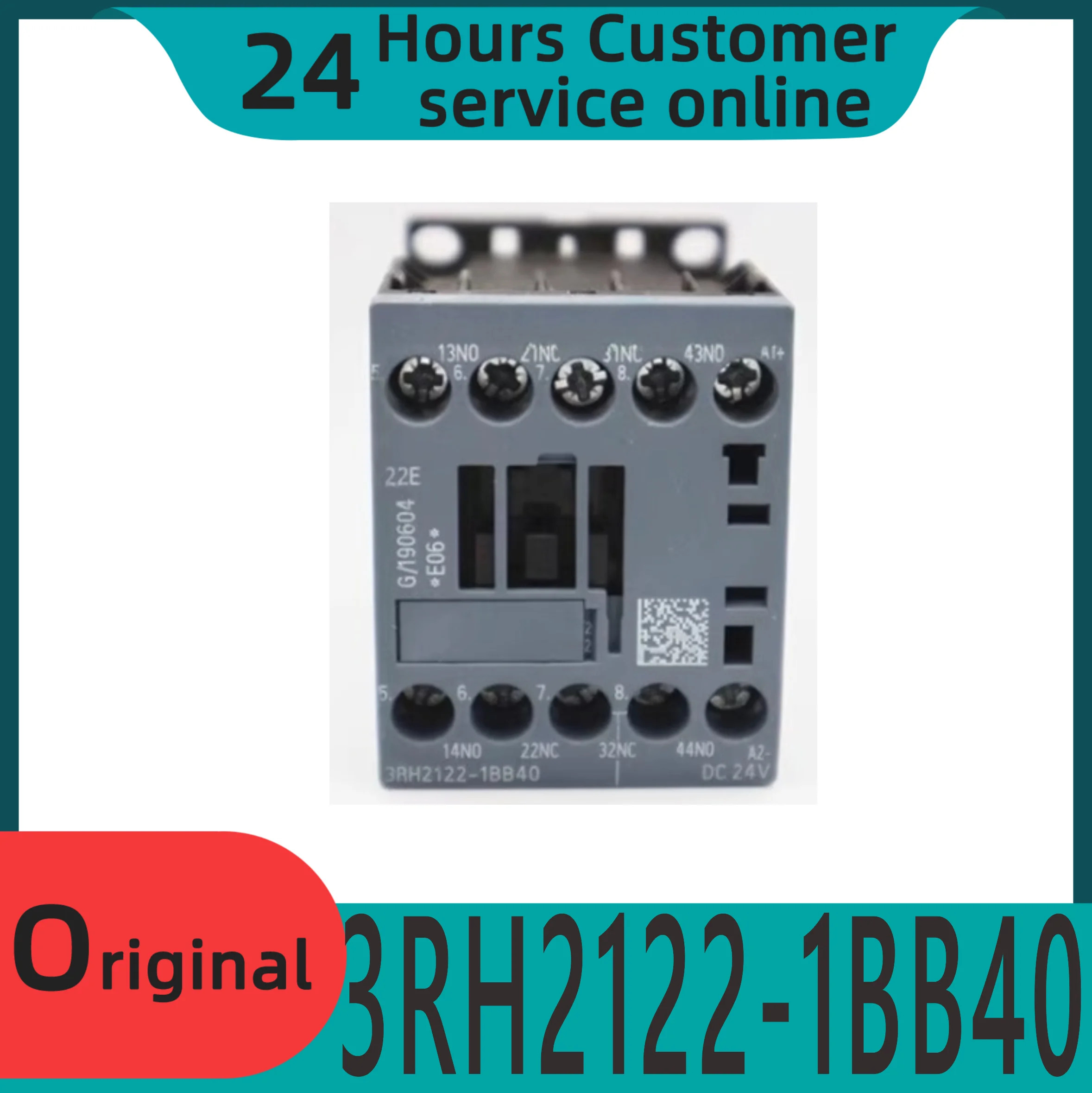 오리지널 DC 접촉기 3RH2122-1BB40 2NO2NC 24VDC