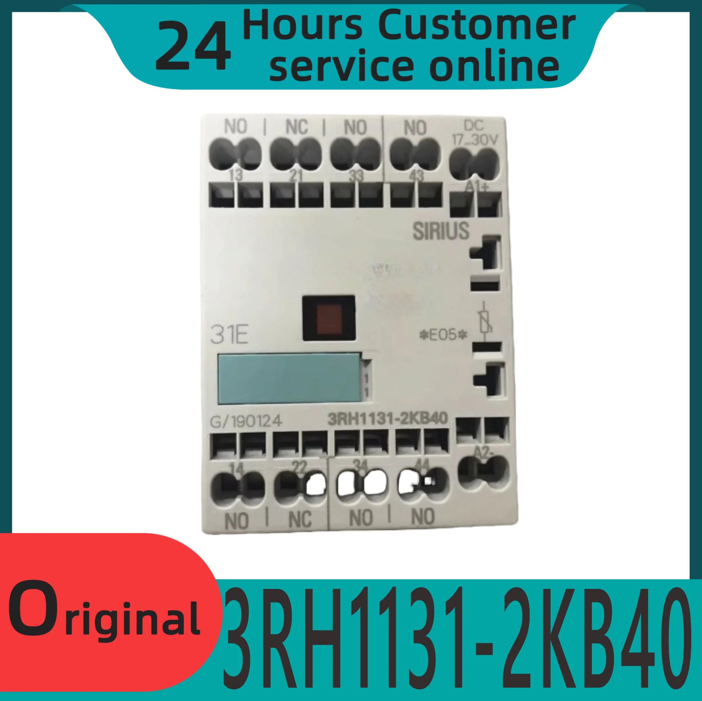 오리지널 DC 접촉기 3RH1131-2VNet DC17-30V