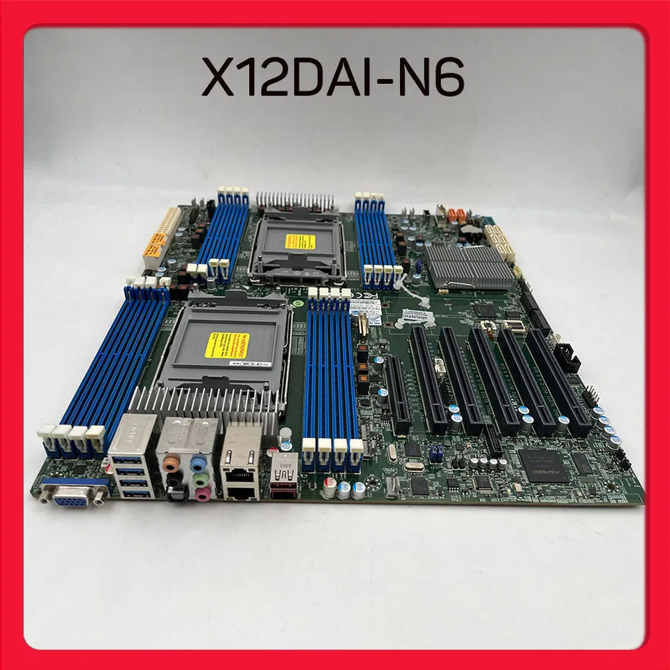 슈퍼마이크로 워크스테이션 마더보드 LGA-4189 DDR4 3 세대 지지대 Xeon 확장 프로세서PCI-E 4.0 M.2 X12DAI-N6