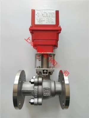 R-5-32F 전기 볼 밸브 R-5-40F 스테인레스 스틸 304 플랜지
