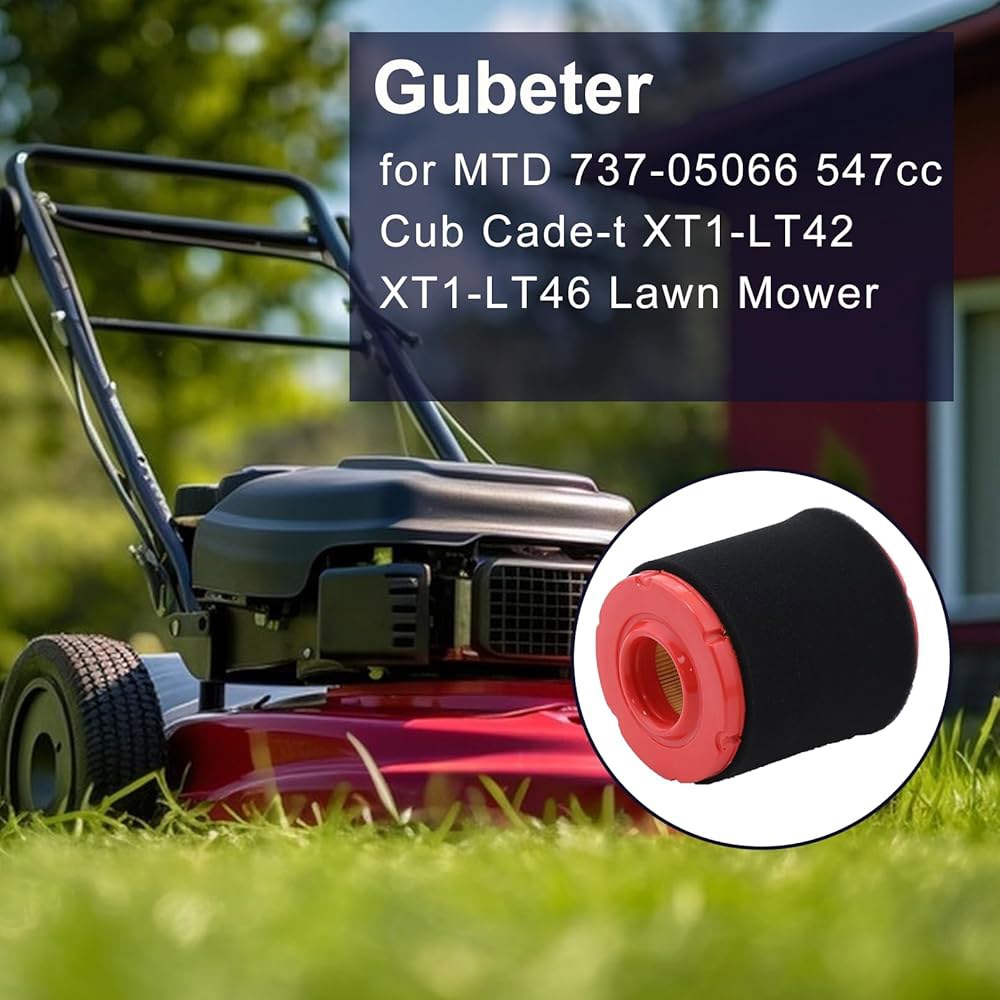 Gubeter 937-05066 에어 필터 951-12690 오일 Bilt 키트 보수 XT1-LT46 장인 TB46 Troy 잔디 Cub XT1-LT42 TB42 깎는 MTD 대체 - 상세 이미지 3