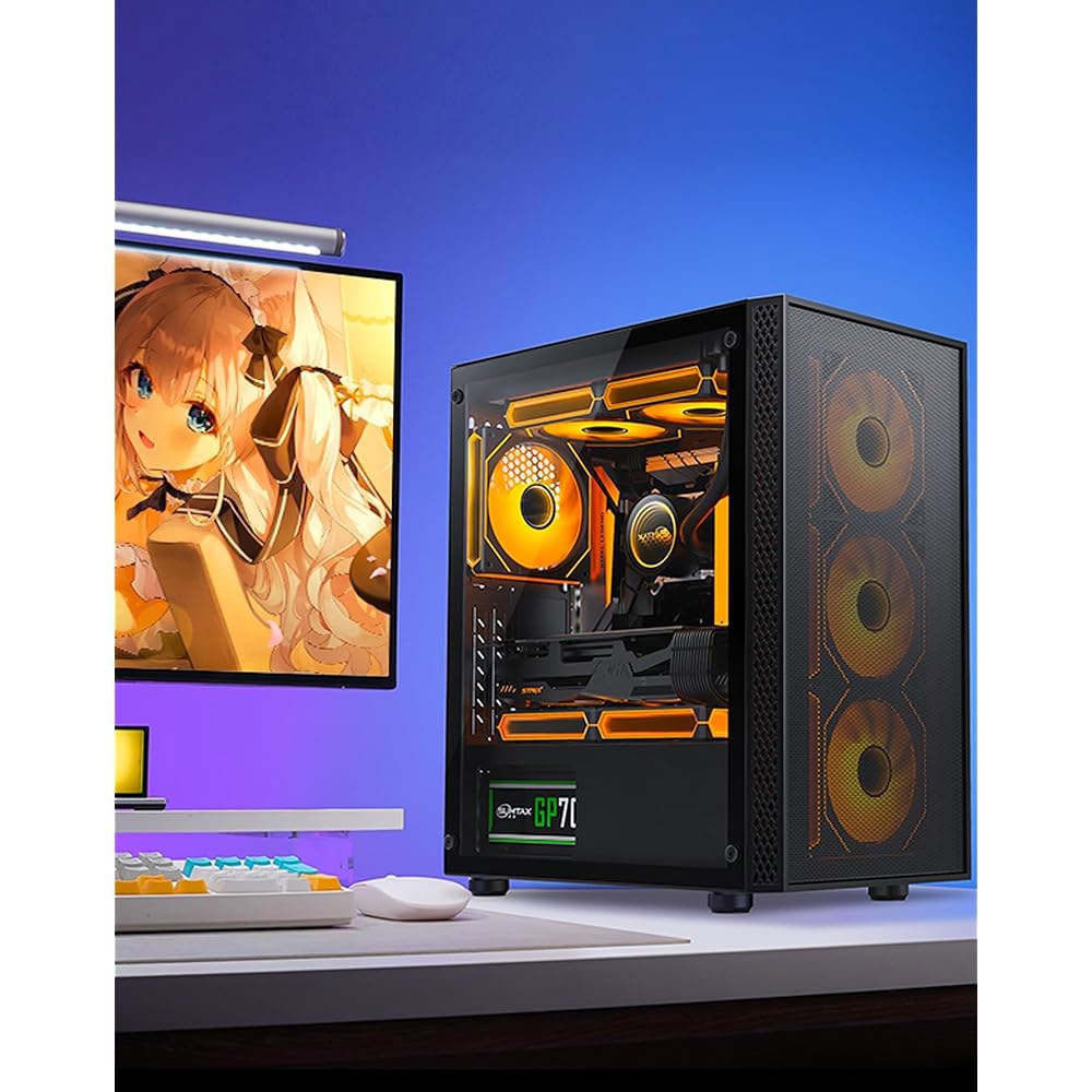 마이크로 ATX PC 케이스 미니 타워 320mm 마운트 사전 쿨러 x RAD ITX RGB 지원 팬 설치된 1 수직 165mm 높이-블랙 용 컴퓨터 240 데스크탑 섀시 MATX - 상세 이미지 2