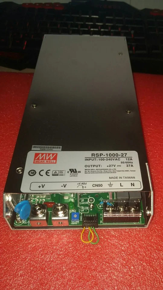 대만 Mingwei PFC 가변 전압 병렬 전원공급장치 RSP-1000-27 1000W 27V37A 신