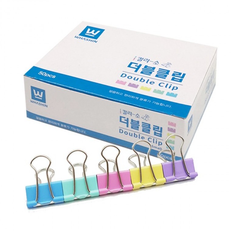 도모아 화신 더블클립 크립 집게 소 (50개입) - 상품 이미지