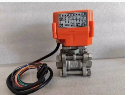 전기 스테인레스 스틸 RS485 통신 MODBUS 제어 밸브 개방